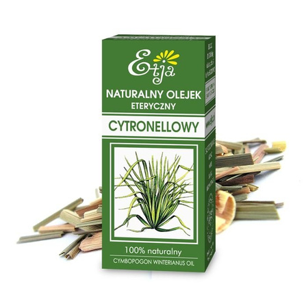 ETJA Naturalny Olejek Eteryczny CYTRONELLOWY 10ml
