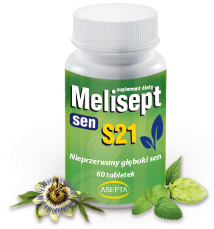 ASEPTA Melisept S21 uspokaja 60 tabletek