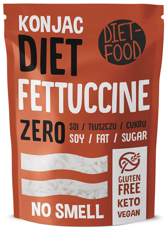 Diet-Food makaron konjac fettuccine bezglutenowy 200g