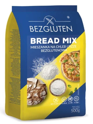 BEZGLUTEN Bread Mix  Bezglutenowa mąka na chleb i pizze 500 g