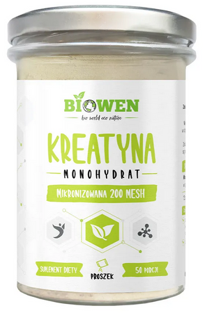 BIOWEN Kreatyna monohydrat mikronizowana 200 MESH 250g