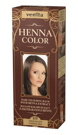 VENITA Balsam Koloryzujący Henna Color z naturalnym ekstraktem henny 115 Czekolada 75ml
