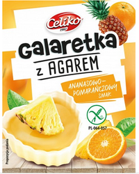 CELIKO Galaretka z agarem o smaku ananasowo-pomarańczowym 45g 