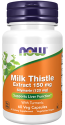 Now Foods Milk Thistle Extract 150mg 60 vege kapsułek