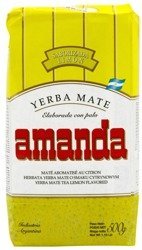 Yerba Mate Amanda żółta z aromatem cytrnowym 500g