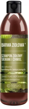  BARWA Szampon Barwa Ziołowa  tatarak i chmiel do włosów łamliwych i zniszczonych 250 ml