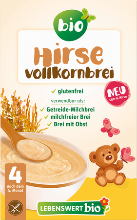 4 mc KASZKA JAGLANA Z WITAMINĄ B1 BEZGLUTENOWA BIO 225 g - LEBENSWERT