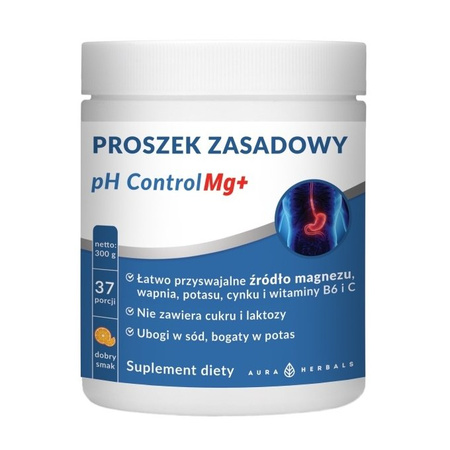 AURA HERBALS PROSZEK ZASADOWY PH CONTROL MG+ 300G