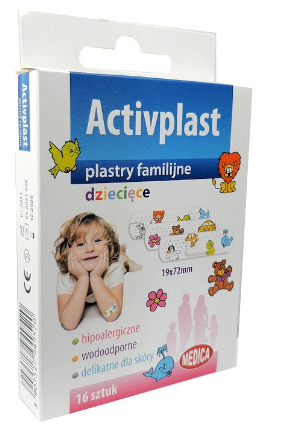 Activplast Plastry familijne dziecięce 16 sztuk