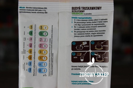 Amylon budyń truskawkowy bezglutenowy BIO 40g