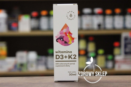 Aura Herbals Witamina D3+K2 MK-7 krople 30ml