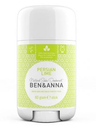 BEN&ANNA Dezodorant w sztyfcie naturalny na bazie sody Persian Lime  60g
