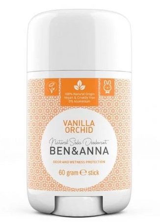 BEN&ANNA Dezodorant w sztyfcie naturalny na bazie sody  Vanilla Orchid  60g