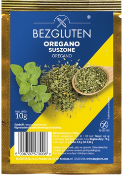 BEZGLUTEN Oregano suszone bezglutenowe 10g