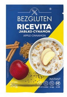 BEZGLUTEN  Ricevita jabłko-cynamon bezglutenowe 50g