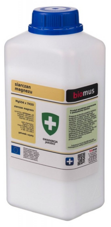 BIOMUS Siarczan magnezu. Sól Epsom. Czysty 1kg