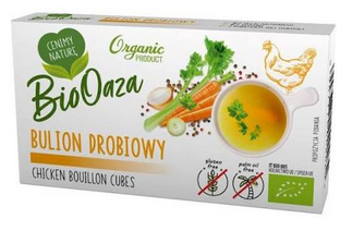 BIOoaza BIO Bulion kostka rosołowa bez glutenu oleju palmowego 66g