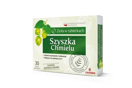 COLFARM Szyszka chmielu 30 tabletek 