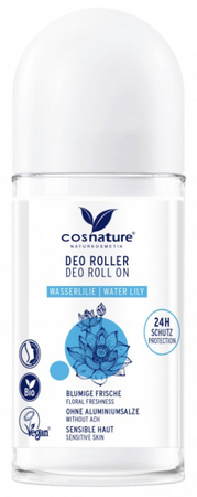 Cosnature Naturalny dezodorant roll-on z lilią wodną BIO 50ml