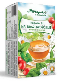 HERBAPOL KRAKÓW Herbatka owocowo-ziołowa na drażliwość jelit 2g x 20szt (saszetki)