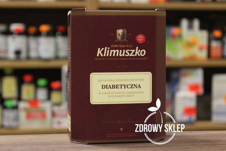 Klimuszko DIABETYCZNA mieszanka ziołowo-owocowa do zaparzenia 20 saszetek