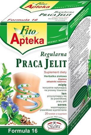 MALWA Fito Apteka F16 Herbatka ziołowa Regularna praca jelit  20x2g (saszetki)