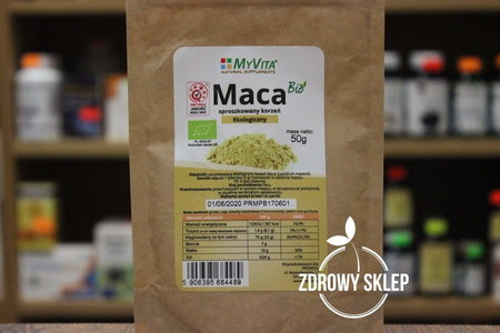 MyVita MACA Bio sproszkowany korzeń eko 50g