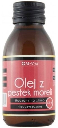 MyVita Olej z Pestek Moreli nieoczyszczony tłoczony na zimno 100ml