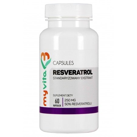 MyVita Resveratrol resweratrol ekstrakt rdest ostrokończysty 60 kapsułek