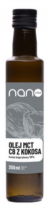 NANOVITAL Olej MCT C8 z kokosa 250 ml