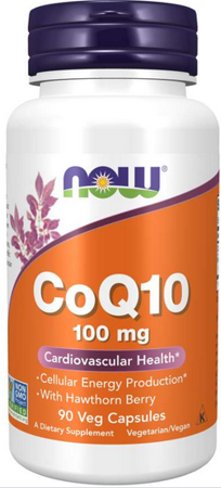 NOW Foods CoQ10 koenzym Q10 100mg 90 kapsułek 
