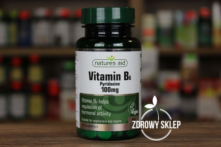 Natures Aid Witamina B6 100mg 100 tabletek