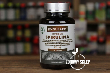 Singularis SUPERIOR SPIRULINA 700mg 60 kapsułek