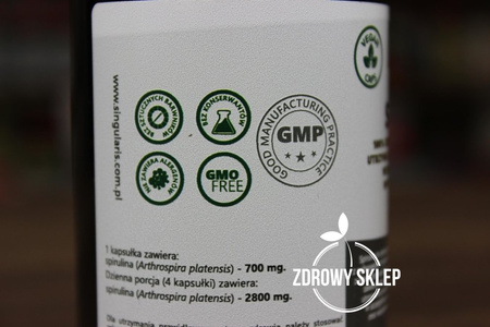 Singularis SUPERIOR SPIRULINA 700mg 60 kapsułek