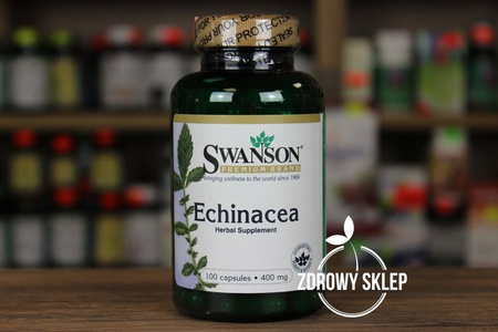 Swanson Echinacea jeżówka 400mg 100 kapsułek