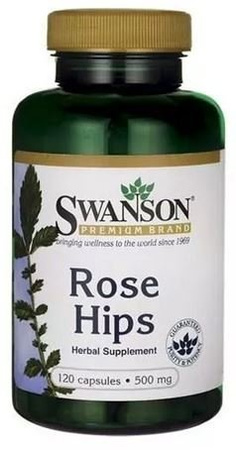 Swanson Rose Hips dzika róża 500mg 120 kapsułek