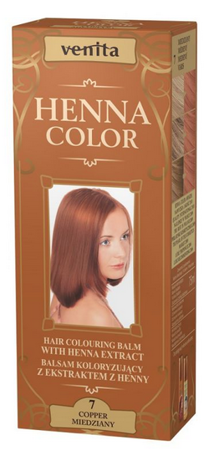 VENITA Balsam Koloryzujący Henna Color z naturalnym ekstraktem henny 007 Miedziany  75ml