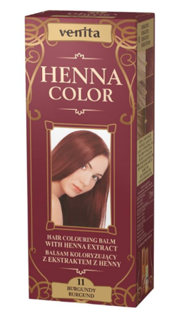 VENITA Balsam Koloryzujący Henna Color z naturalnym ekstraktem henny 011 Burgund 75ml