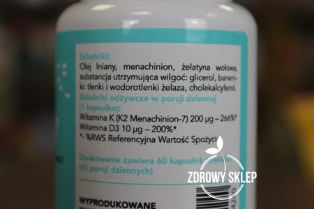 Visanto Witamina K2 MK-7 200mcg 60 kapsułek