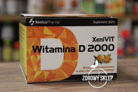 XenicoPharma XeniVIT Witamina D3 2000 wysoka przyswajalność 120 kapsułek