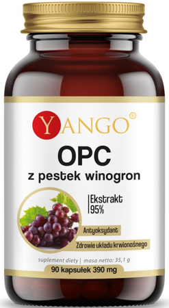 YANGO OPC ekstrakt z pestek winogron 90 kapsułek