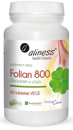aliness Folian 800µg 60 vege tabletek